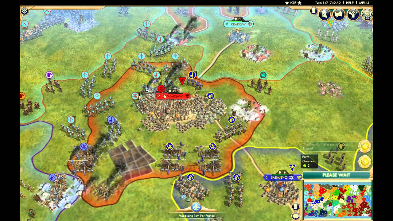 Civ 5 AI Only Youtube Game Mk2 - Part 7 - YouTube