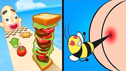 Sandwich Run VS Help Me Tricky | Bubble Max All Level Android iOS Gameplay