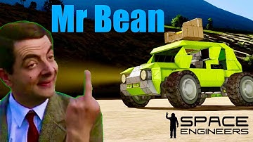 Mr Bean Cruising In Space Engineers