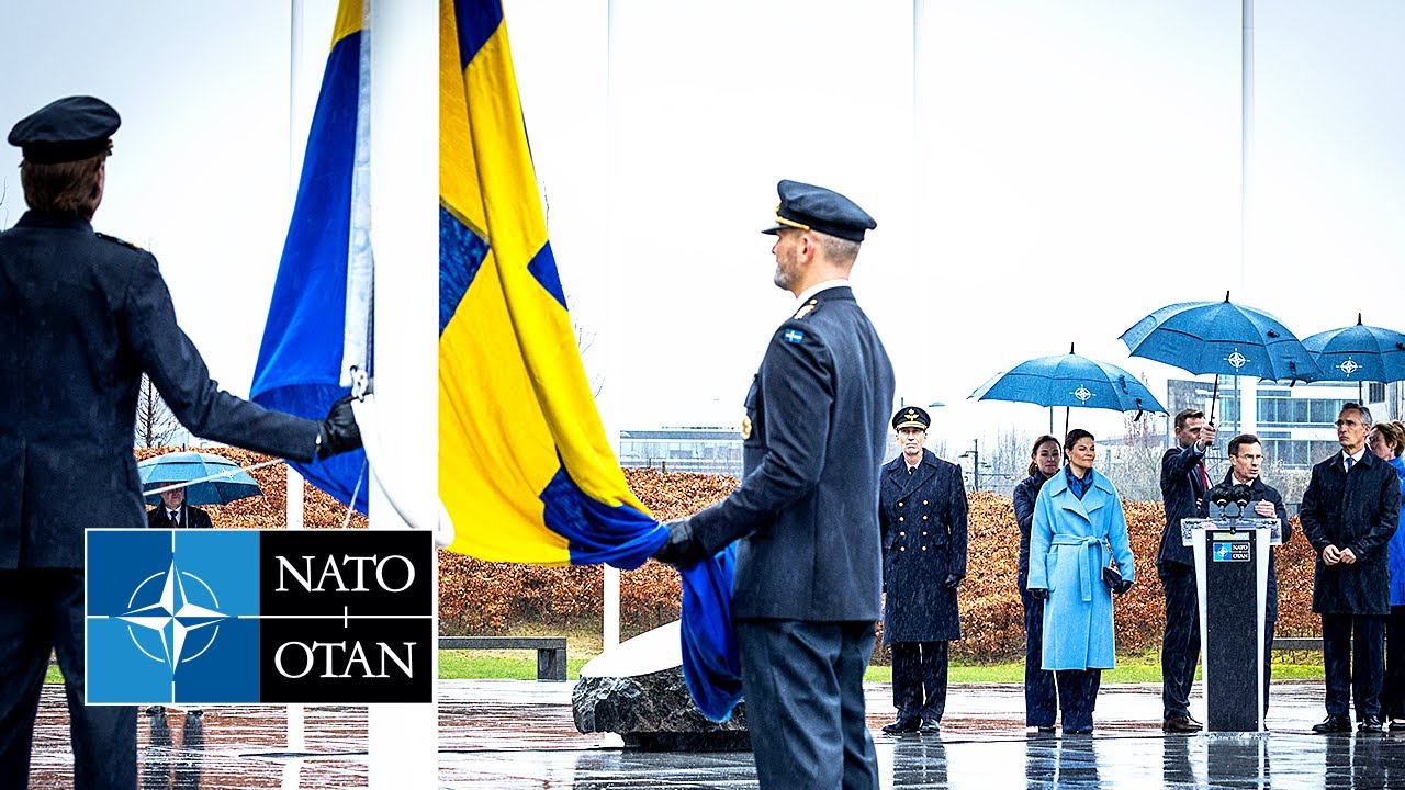 ⁣Ceremony to mark 🇸🇪 Sweden's accession to NATO, 11 MAR 2024