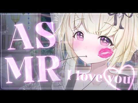 [ASMR] Nerdy cat girl welcomes you home♡Kisses,Ear blowing,Mic Cover,Roleplay