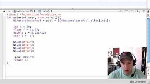 Objective C Programming Tutorial - 9 - Data Types and Other Stuff