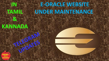 ECN/E-ORACLE WEBSITES UNDER MAINTENANCE LATEST UPDATES FROM TELEGRAM