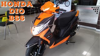 2020 Honda Dio STD BS6 Detailed Review With On Road Price | Vibrant Orange Colour Honda Dio