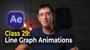 Beginner Animation Tutorial in After Effects | Class 29 Line Graph Animations