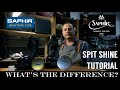 SPIT SHINE TUTORIAL | what's the difference | MIRROR GLOSS vs AMIRAL GLOSS