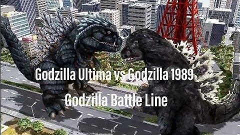 Godzilla Ultima vs Godzilla 1989 (Godzilla Battle Line)