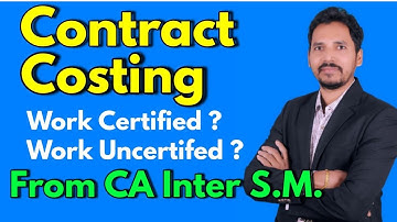 #6 Contract Costing (Problem from CA Inter Study Material) Cost Accounting for B.com/M.Com/CA/CS/CMA