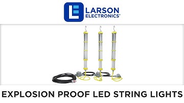 Explosion Proof LED Aluminum String Lights - Class 1 Div 1 - 3 Lights - SOOW Cord - 2