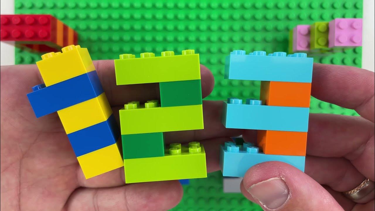 Making numbers with LEGO blocks building numbers 0 to 9 YouTube