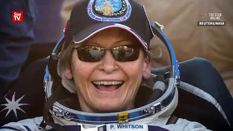 Record-breaking US astronaut Peggy Whitson and her...