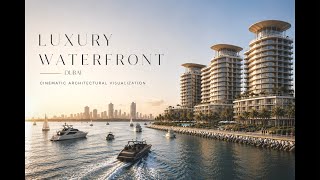 Luxury Waterfront Residential Towers | Cinematic Architectural Visualization | 4K