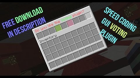 SPEED CODING GUI VOTING PLUGIN + FREE DOWNLOAD