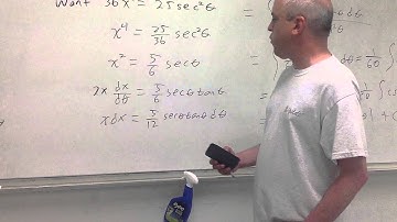 Dr Duncan teaches trig substitution III (Calc II)