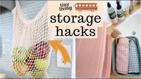 CAMPER KITCHEN STORAGE HACKS AND ORGANIZATION//tiny living
