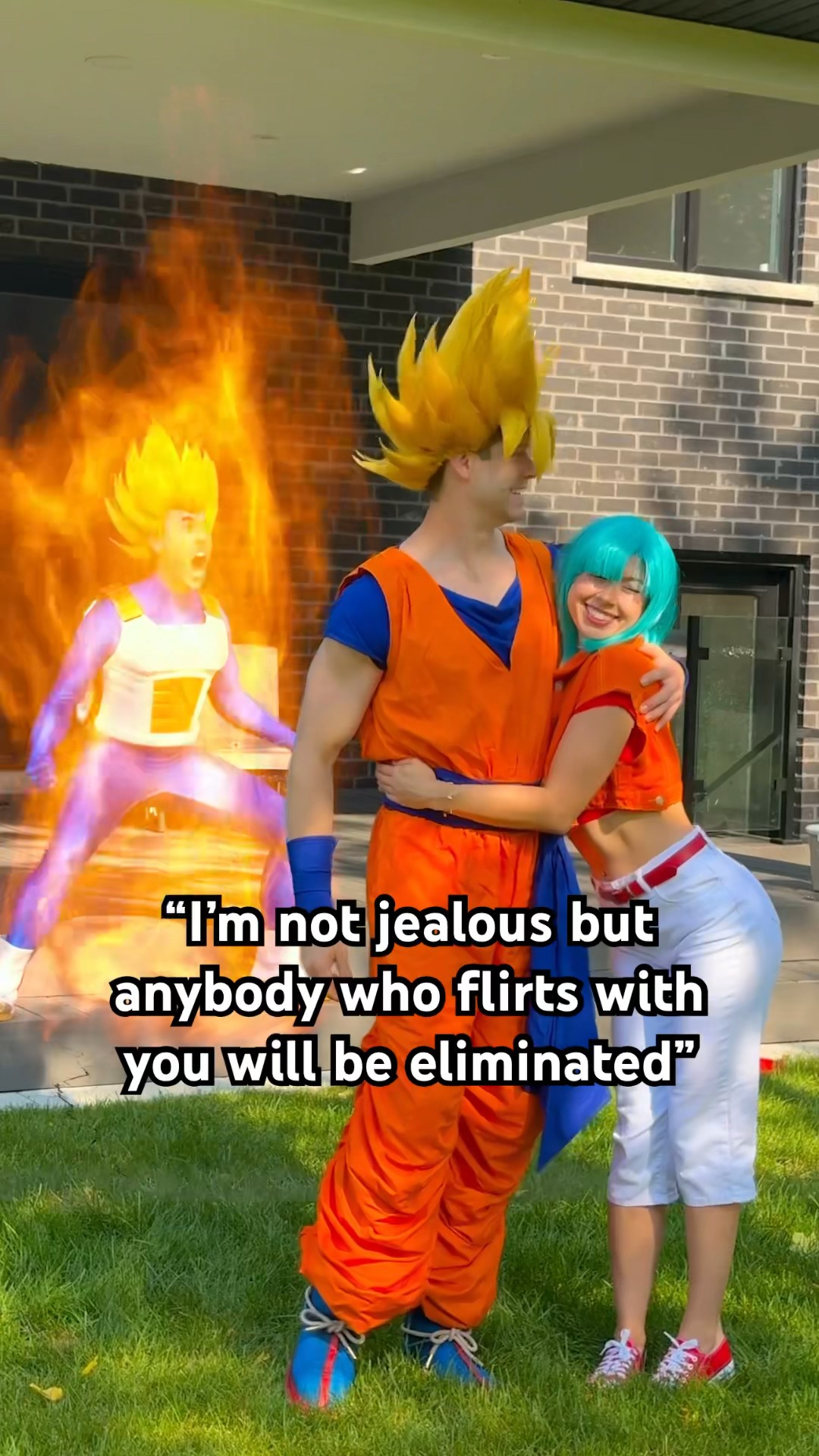 When Vegeta Gets Jealous… #dbz #dragonball #dragonballz #cosplay #anime