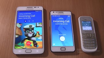 Incoming call & Outgoing call at the Same Time   Samsung Galaxy Note 1  Android 7+S2 android 11+1200