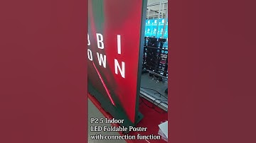 P2.5 Indoor Foldable LED Poster with Connection Function #sandsled #leddisplay