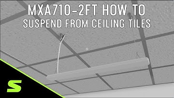 How to Suspend MXA710-2FT from Ceiling Tiles with the A710-TB Tile Bridge | Shure
