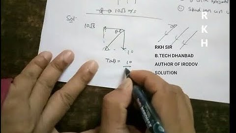 Rain and umbrella problem in relative motion by RKH sir