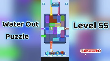 Water Out Puzzle Level 55 Walkthrough 💧 | Step-by-Step Guide | Mini Boss
