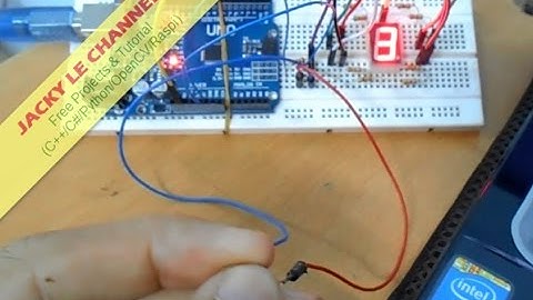 Arduino Control 7 Segment LED | Part 1 One LED with code