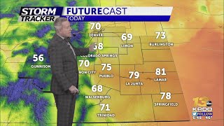Cooler and breezy conditions Tuesday