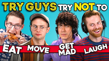 Try Guys React To The Try Not To Ultimate Challenge (Laugh, Sing, Eat)