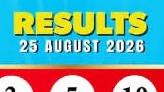 GONEW LOTTERY result 25/08/2026 Tuesday night LUCKY6 HIT4 HIT3 HIT2 TODAY UAE live lottery results