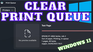 How to fix print job stuck Windows 11