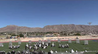 BEL AIR HIGH SCHOOL PRE T-BIRD MARCHING BAND PERFORMANCE COLOR GUARD