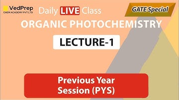 Organic Photochemistry | Gate | Chem Academy