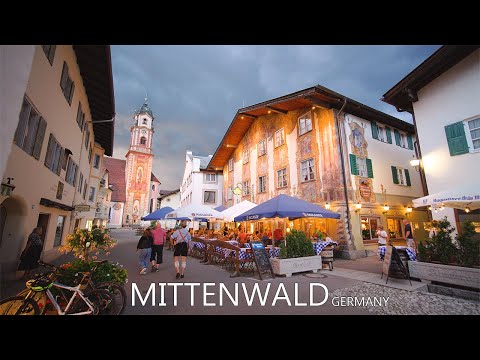 MITTENWALD GERMANY 🇩🇪 - The Most Picturesque Evening Walk In Alpenwelt Karwendel 8K