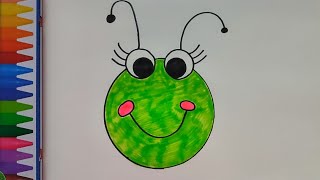 6 Dakikada Sevimli Böcek Çizimi Çocuklar İçin Çok Kolay Resim
