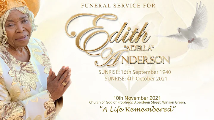 Edith Anderson The Interment Handsworth Cemetery