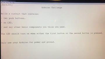 Arduino Challenge - 2 parallel pushbuttons