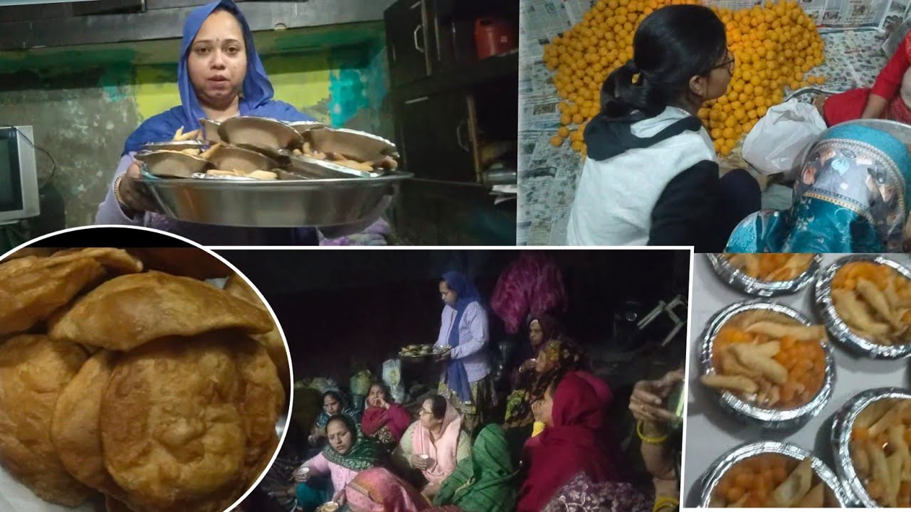 स्वर्गवासी माताजी की शांति के लिए कराया भजन कीर्तन 🙏  #bhawnabkdvlog #familyvlog #jointfamily 