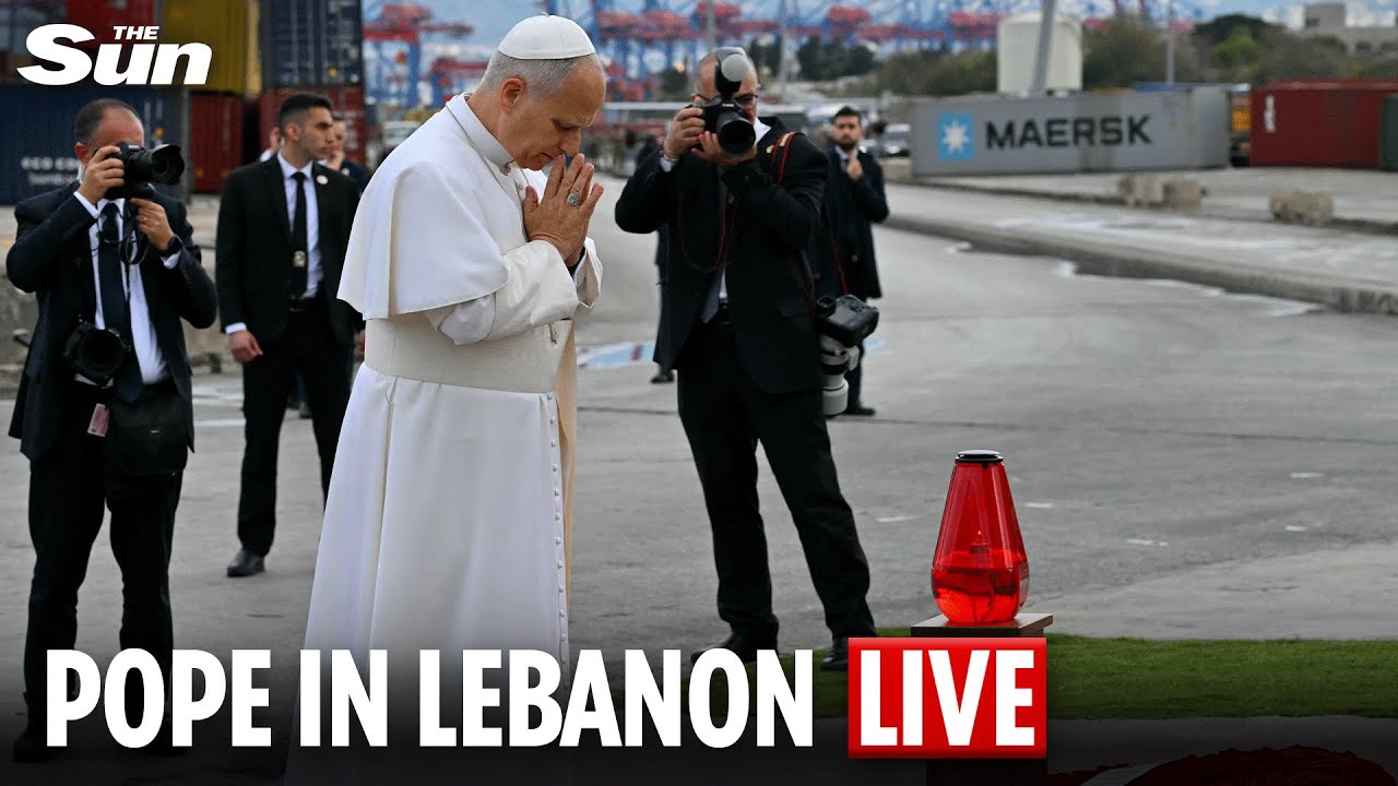 LIVE: Pope Leo holds a mass on Beirut waterfront as he visits Lebanon