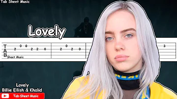 Billie Eilish & Khalid - lovely Guitar Tutorial