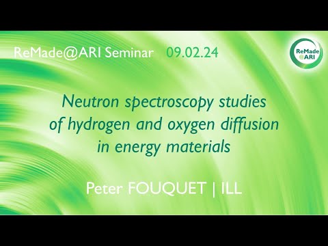 Neutron spectroscopy studies of hydrogen and oxygen diffusion in energy materials [WEBINAR]