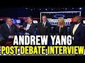 Andrew Yang Post CNN Democratic Debate Interview w/ Chris Cuomo and Dana Bash