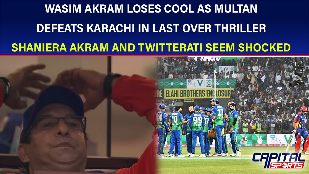 Akram Rta Multan Wasim Akram loses cool as Multan defeats Karachi in last over thriller ...