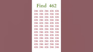 can you find 462 in 5 seconds? #wordpuzzlegame #game #mathematics #mindbendingquiz #puzzle