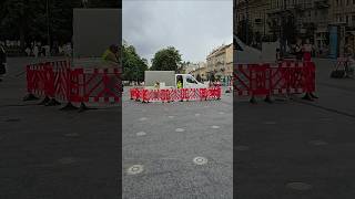 Фонтан біля Оперного тимчасово не працює, Львів, 9 липня 2025 р.