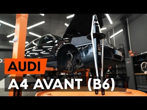Как заменить стойку амортизатора передней подвески на AUDI A4 B6 (8E5) [TUTORIAL AUTODOC]