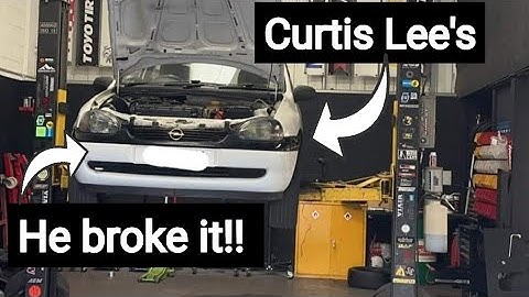 HE BROKE his corsa b red top/ c20xe but we fixed it!