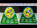 animal cell 3d working model with LED lights for science exhibition - diy - craftpiller
