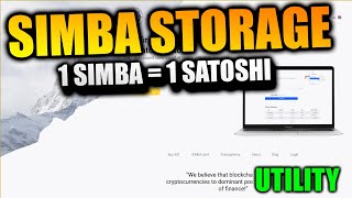 SIMBA STORAGE - 1 SIMBA - THIS COULD BE THE NEXT UTILITY GEM!