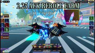 AFK Trait Reroll Farm 2.25 Update | Universal Tower Defense