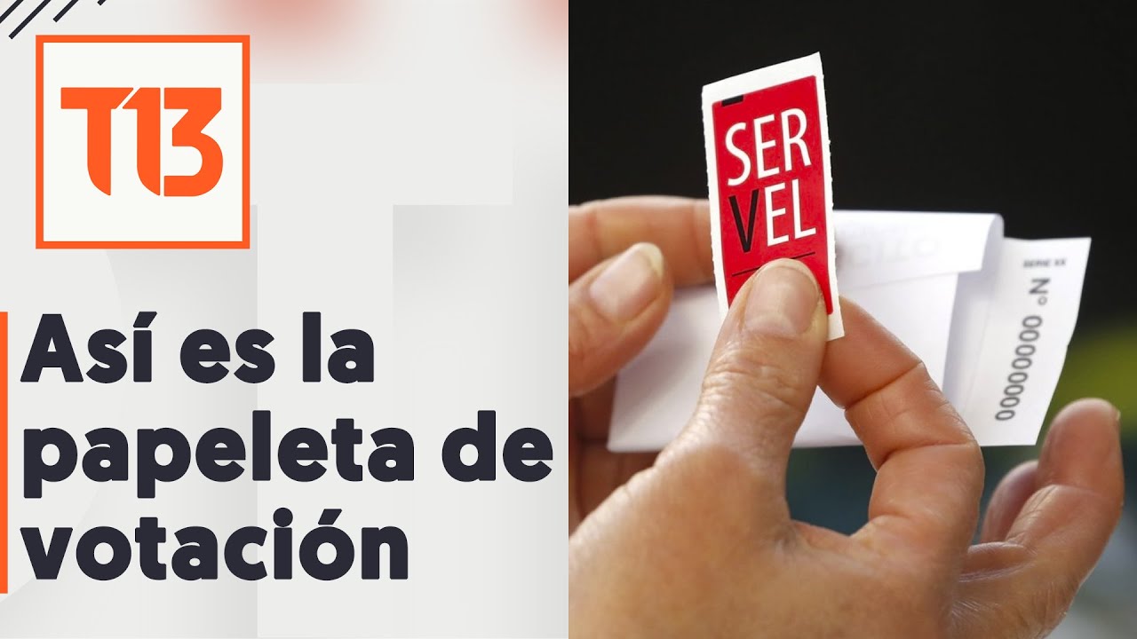 #TúDecides Servel presenta papeletas de votación para este domingo 7 de ...